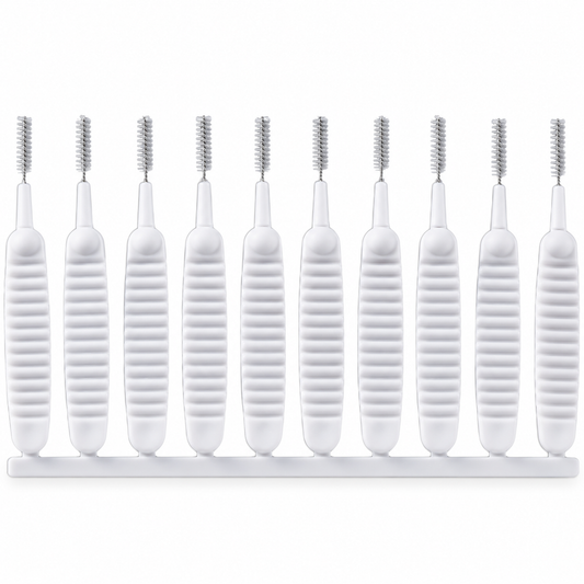 Shower Nozzle Cleaning Brushes, Pack of 10 on white