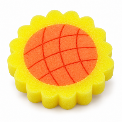 Sunflower Bath Sponge, Assorted Color on white